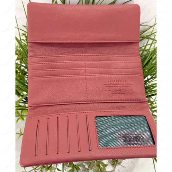 Portefeuille élégant rose poudre