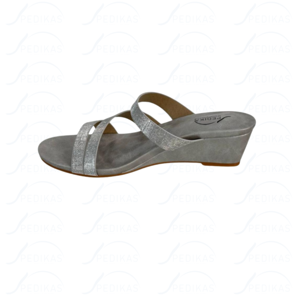 Mules Compensées en Simili Cuir
