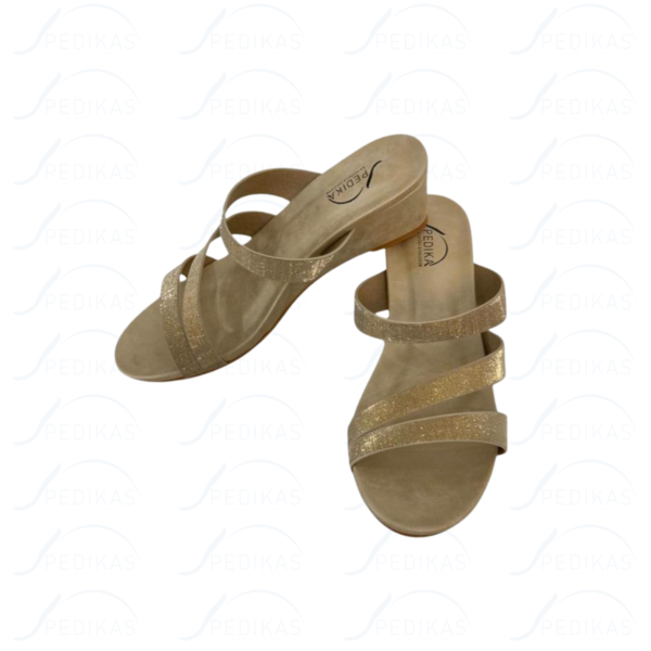 Mules Compensées en Simili Cuir